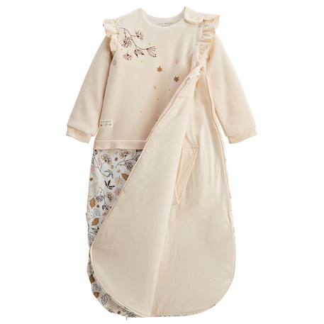 Gigoteuse d'hiver en velours avec manches amovibles chincha Ecru 4 - vertbaudet enfant 