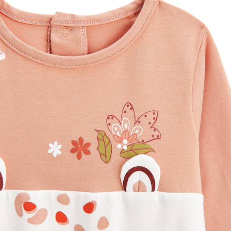 Pyjama enfant 2 pièces à pieds retroussables mindanao Rose 4 - vertbaudet enfant 