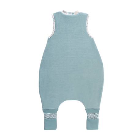 Turbulette d'hiver en velours avec pieds retroussables félintrépide Bleu 3 - vertbaudet enfant 