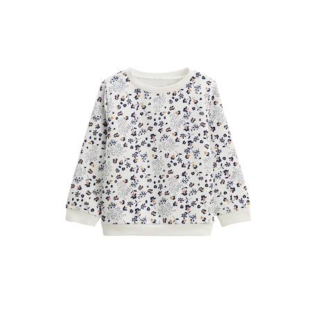 Sweat-shirt en molleton céleste Ecru 2 - vertbaudet enfant 