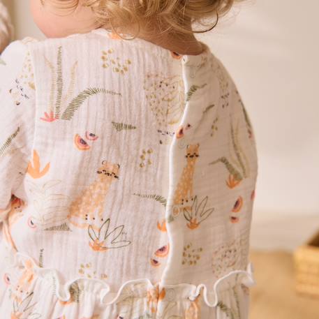 Robe bébé en gaze de coton sierra Ecru 6 - vertbaudet enfant 