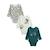 Lot de 3 bodies bébé manches longues canopée Bleu 2 - vertbaudet enfant 