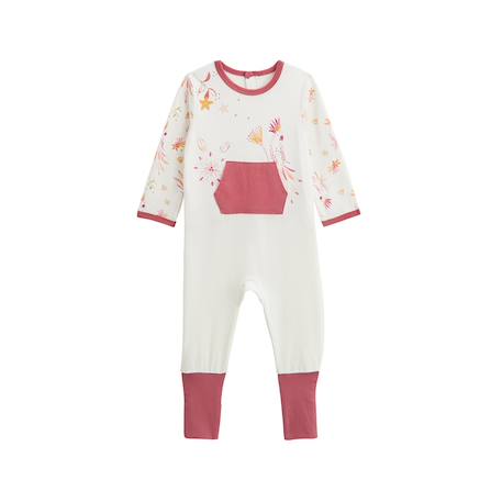 Pyjama bébé à pieds retroussables fiesta Terracotta 2 - vertbaudet enfant 
