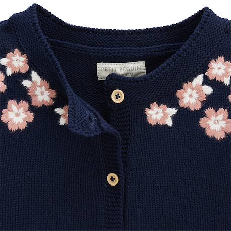 Gilet en tricot céleste Bleu 4 - vertbaudet enfant 