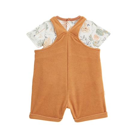 Ensemble salopette bébé et t-shirt en éponge mio Camel 3 - vertbaudet enfant 