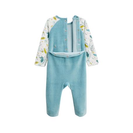 Pyjama bébé en velours oscar Bleu 5 - vertbaudet enfant 