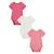 Lot de 3 bodies bébé manches courtes anaelle Rose 2 - vertbaudet enfant 