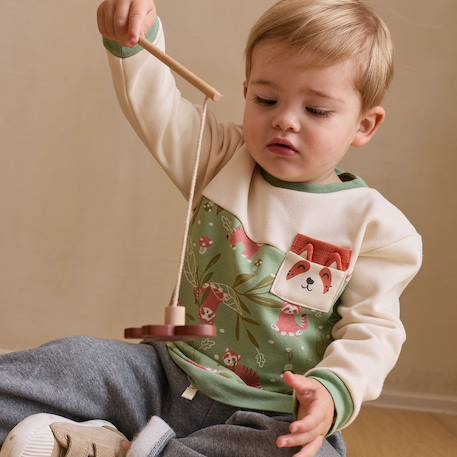 Ensemble enfant sweat et pantalon en molleton gustin Beige 6 - vertbaudet enfant 