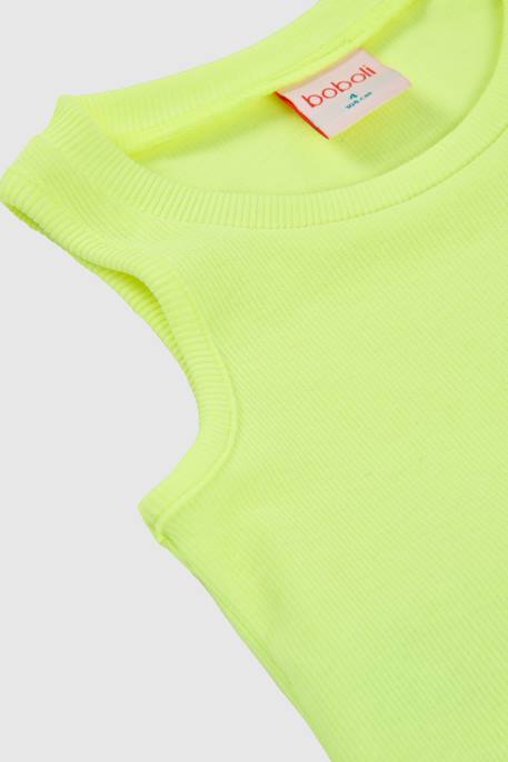 Débardeur fille coton Vert 3 - vertbaudet enfant 