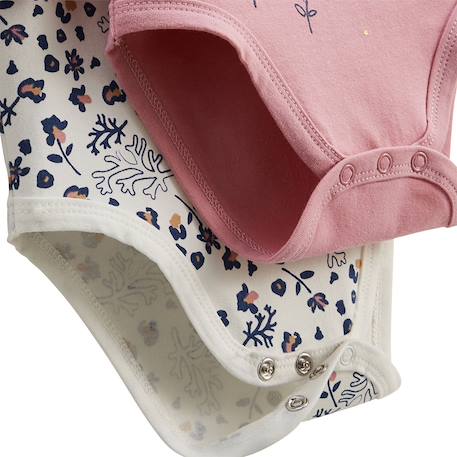 Lot de 2 bodies bébé manches longues céleste Rose 3 - vertbaudet enfant 