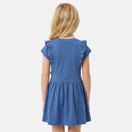 Robe fille manches courtes Bleu+Jaune+Kaki+Rose 2 - vertbaudet enfant 