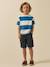T-shirt rayée garçon - coton biologique Rayure bleue 5 - vertbaudet enfant 