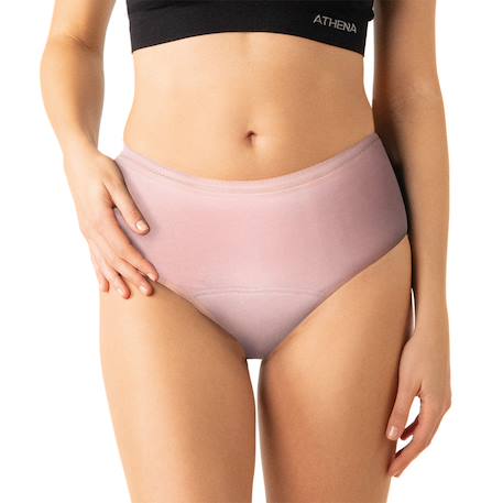Lot de 2 culottes menstruelles taille haute femme Noir+Rose 7 - vertbaudet enfant 