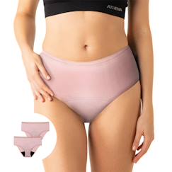 Vêtements de grossesse-Lot de 2 culottes menstruelles taille haute femme