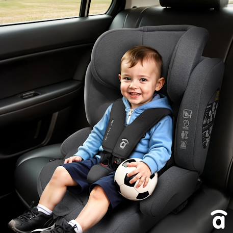 Siège auto 76-150cm routefix Gris+Noir 6 - vertbaudet enfant 