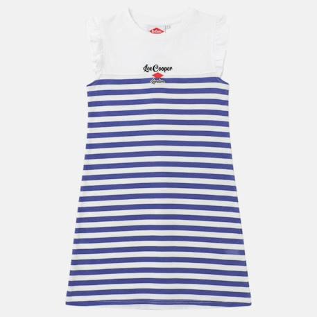 Robe fille manches courtes Blanc+Bleu+Rouge 6 - vertbaudet enfant 