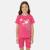 Ensemble fille t-shirt manches courtes et bermuda Beige+Fushia+Rosatre+Vert 4 - vertbaudet enfant 