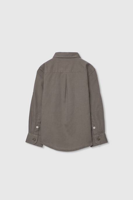 Chemise lin Marron 2 - vertbaudet enfant 