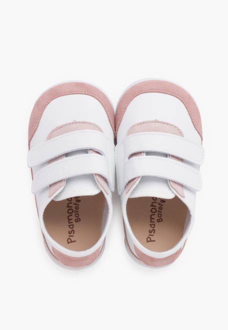 Baskets barefoot combinées Blanc et marine+Blanc et rose 11 - vertbaudet enfant 