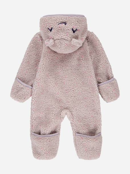 Combinaison bébé chaude en matière douce avec capuche zippée Pale ivory+Platinum violet 5 - vertbaudet enfant 
