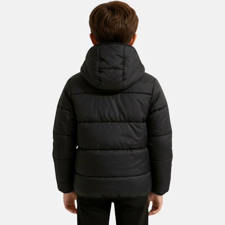 Doudoune matelassée zippée à capuche Noir 2 - vertbaudet enfant 