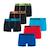 Lot de 6 boxers garçon ecopack trio choc Noir - Vert - Bleu+Noir-bleu-rouge+Noir-noir-noir-bleu-rouge-turquoise 8 - vertbaudet enfant 