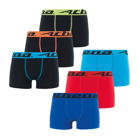 Garçon-Lot de 6 boxers garçon ecopack trio choc