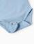 Body en coton avec imprimé sur la poitrine Bleu clair 4 - vertbaudet enfant 