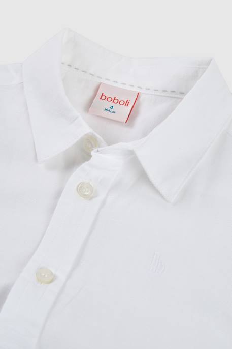 Chemise lin Blanc 3 - vertbaudet enfant 
