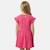 Robe fille manches courtes Fushia+Rose+Saumon 2 - vertbaudet enfant 