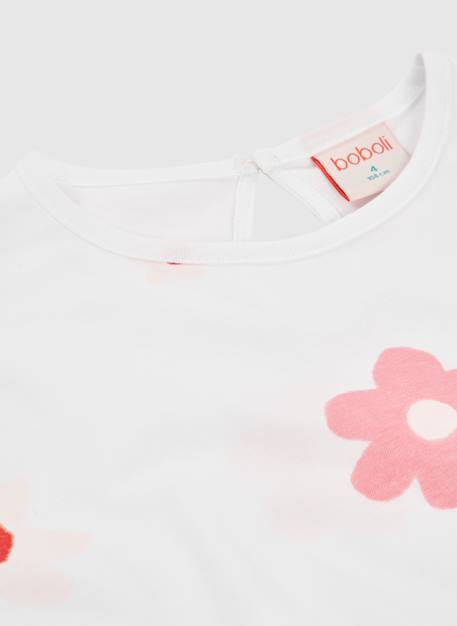 Robe en maille  imprimée Blanc 3 - vertbaudet enfant 