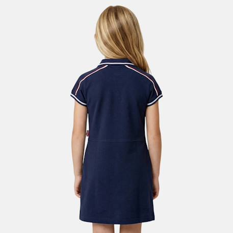 Robe  fille  style polo manches courtes Marine+Rose+Rose clair 2 - vertbaudet enfant 