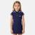 Robe  fille  style polo manches courtes Marine+Rose+Rose clair 1 - vertbaudet enfant 