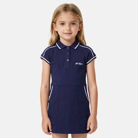 Fille-Robe  fille  style polo manches courtes