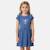 Robe fille manches courtes Bleu+Jaune+Kaki+Rose 1 - vertbaudet enfant 