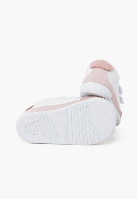 Baskets barefoot combinées Blanc et marine+Blanc et rose 9 - vertbaudet enfant 