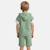 Ensemble  garcon - sweat à capuche manches courtes et bermuda Beige+Gris+Marine+Vert 12 - vertbaudet enfant 