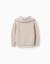 Pull en coton avec col zippé b&s Beige 3 - vertbaudet enfant 