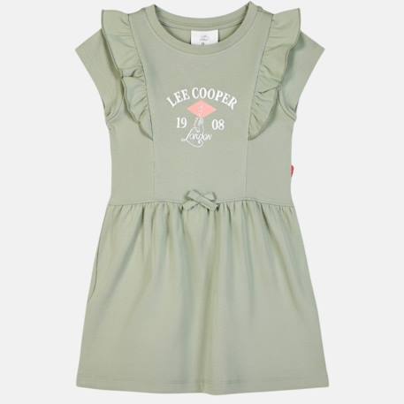 Robe fille manches courtes Bleu+Jaune+Kaki+Rose 9 - vertbaudet enfant 
