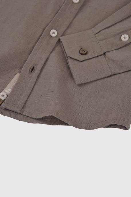 Chemise lin Marron 4 - vertbaudet enfant 