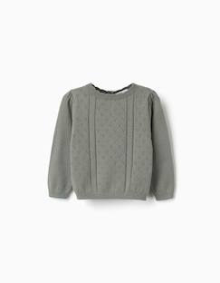 -Pull en maille ajourée de coton b&s
