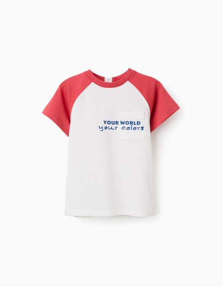 Bébé-T-shirt en coton avec imprimé colors