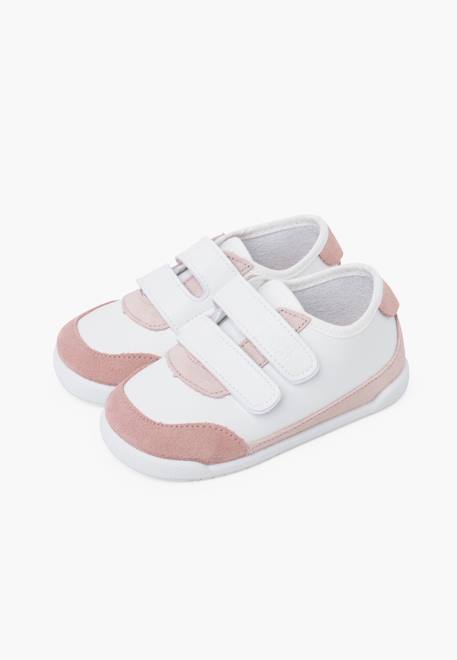 Baskets barefoot combinées Blanc et marine+Blanc et rose 10 - vertbaudet enfant 