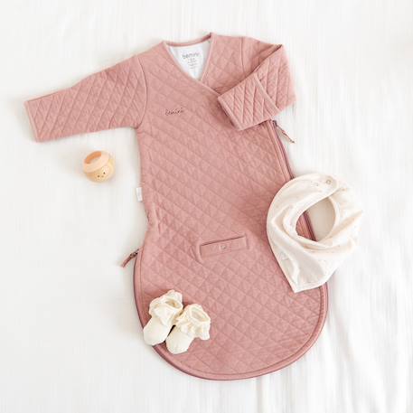 Gigoteuse avec moufles mi-saison  - tog 1.5 matelassé confort Beige+Blush+Brick+Cream+Green+Lunar+Mix grey+Mix tender+Stone+Vintage 57 - vertbaudet enfant 