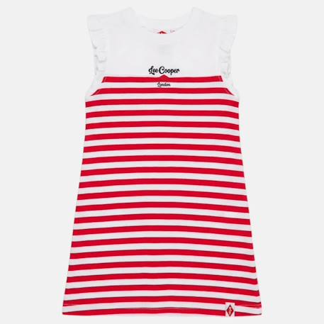 Robe fille manches courtes Blanc+Bleu+Rouge 9 - vertbaudet enfant 