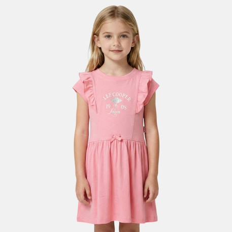 Robe fille manches courtes Bleu+Jaune+Kaki+Rose 10 - vertbaudet enfant 