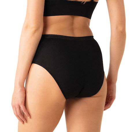 Lot de 2 culottes menstruelles taille haute femme Noir+Rose 2 - vertbaudet enfant 