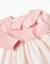 Robe bi-matière à motif floral Rose clair 3 - vertbaudet enfant 
