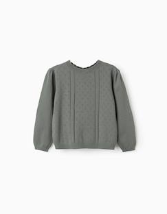 -Pull en maille ajourée de coton b&s