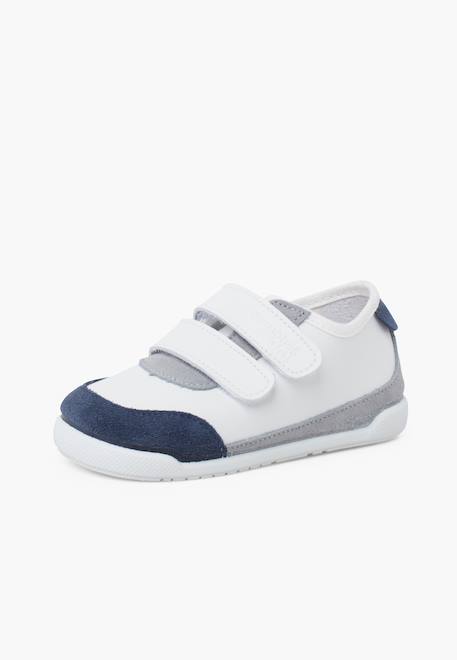 Baskets barefoot combinées Blanc et marine+Blanc et rose 2 - vertbaudet enfant 